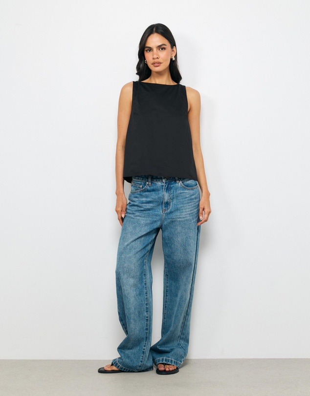 AERE - Vaila Cotton Poplin Top
