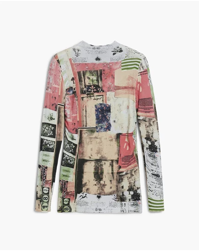 Desigual - Fine postcard sweater