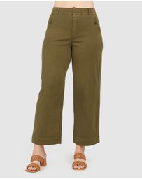 Spanx - Stretch Twill Cropped Wide Leg