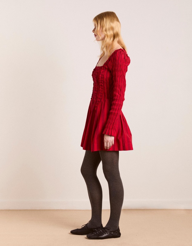 Damson Madder - Raphaela LS Mini Dress