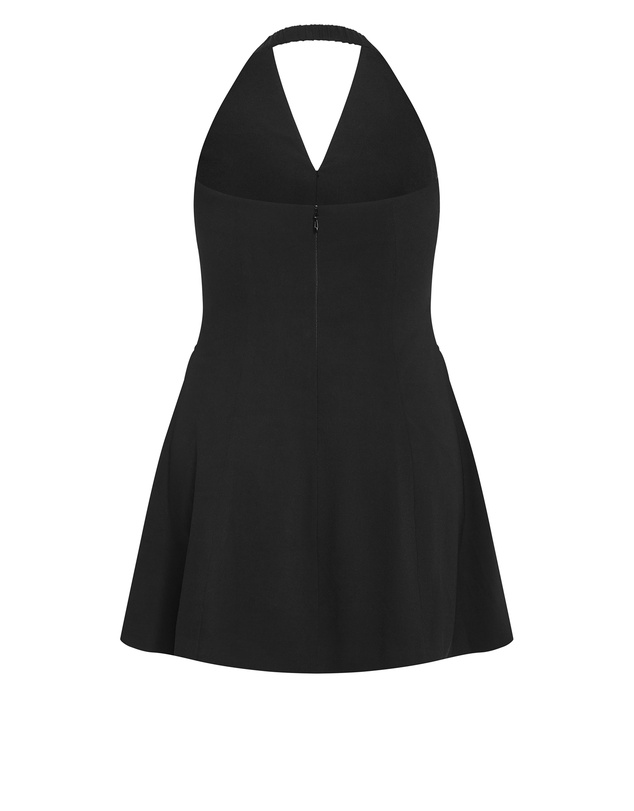 City Chic - Abbie Tailored Halter Mini Dress