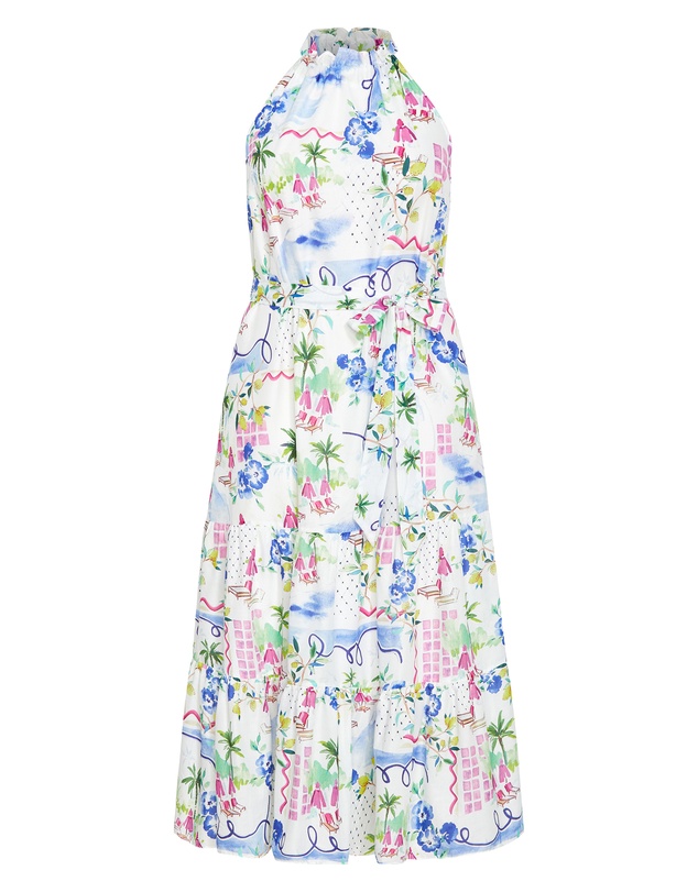 City Chic - Plus size Island Breeze Maxi Dress - ivory