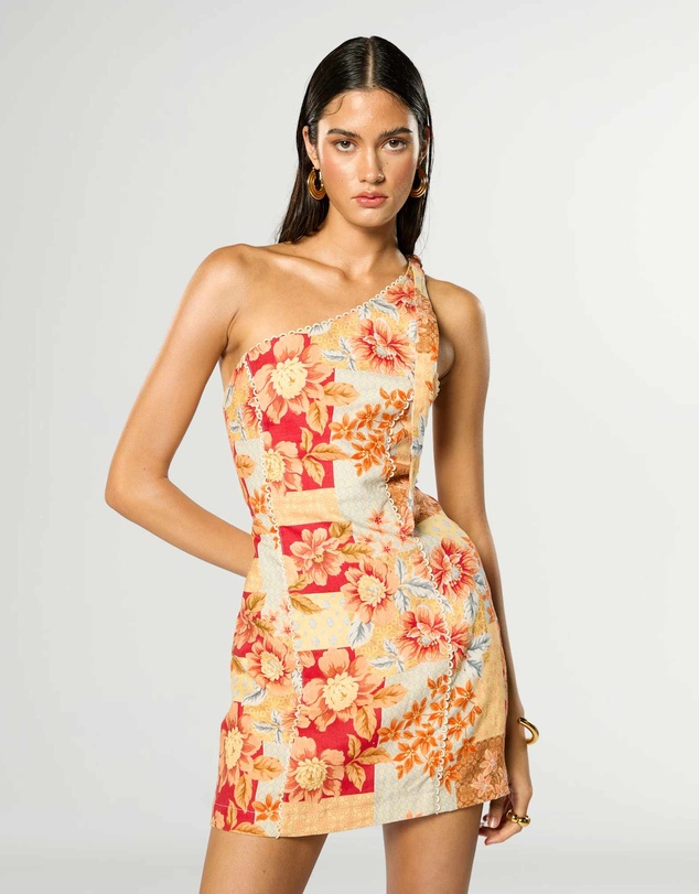 Winona - Solene Asymmetrical Short Dress 