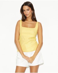 Dazie - Peachy Queen Bustier Top