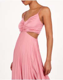 Petal & Pup - Niamh Midi Dress - Poppy Pink