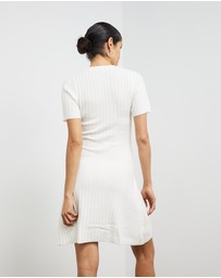 Sofia Irina - Ribbed Knit Mini Dress
