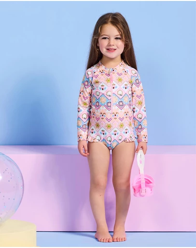Seafolly - Geo Blossom Paddlesuit - Kids