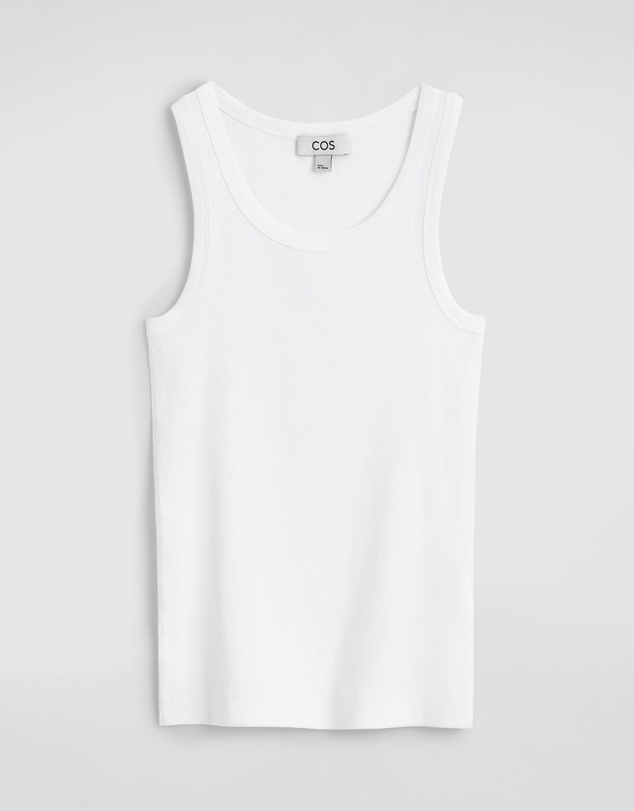 COS - Ribbed Cotton Tank Top