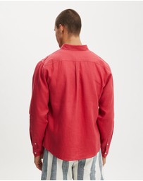 Cotton On - Relaxed Linen Long Sleeve Shirt