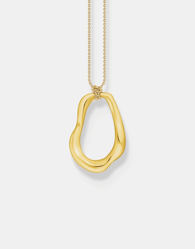 THOMAS SABO - THOMAS SABO Necklace with Wavy Pendant in Gold