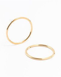 Lovisa - Gold Plated Surgical Steel Sleeper Earrings 14MM