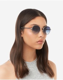 Hawkers Co - HAWKERS - Silver Blue MOMA Sunglasses for Men and Women UV400