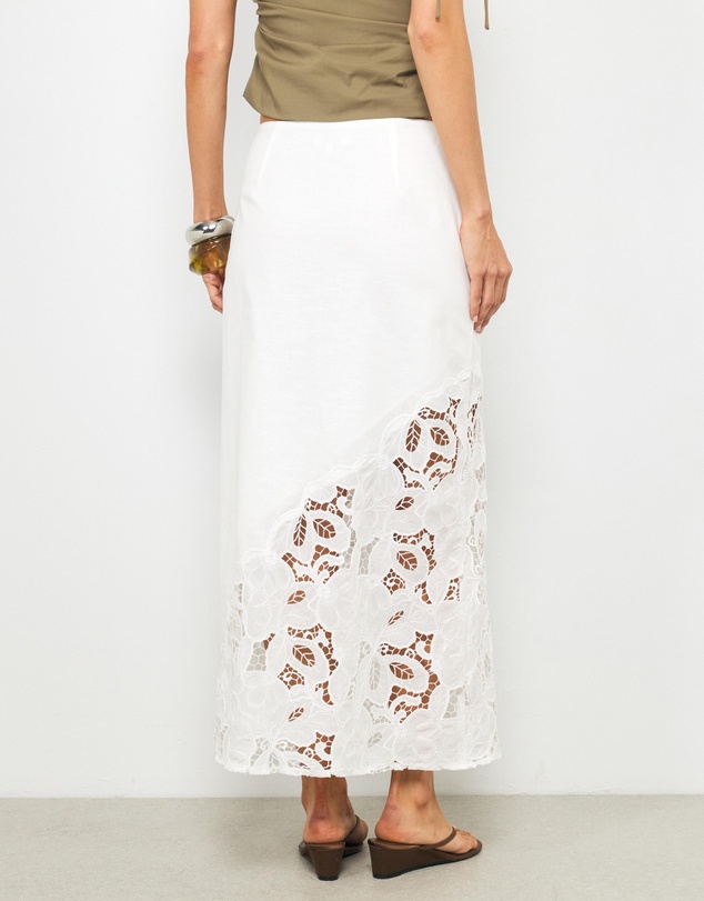 AERE - Niara Lace Column Skirt