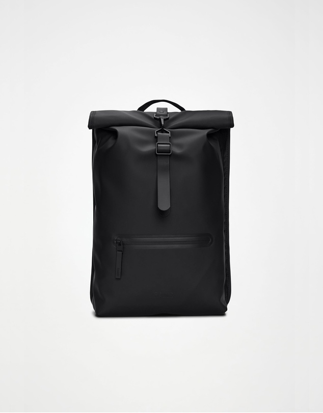 RAINS - Rolltop Rucksack Black