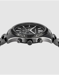 Michael Kors - Lexington Gunmetal Chronograph Watch Set