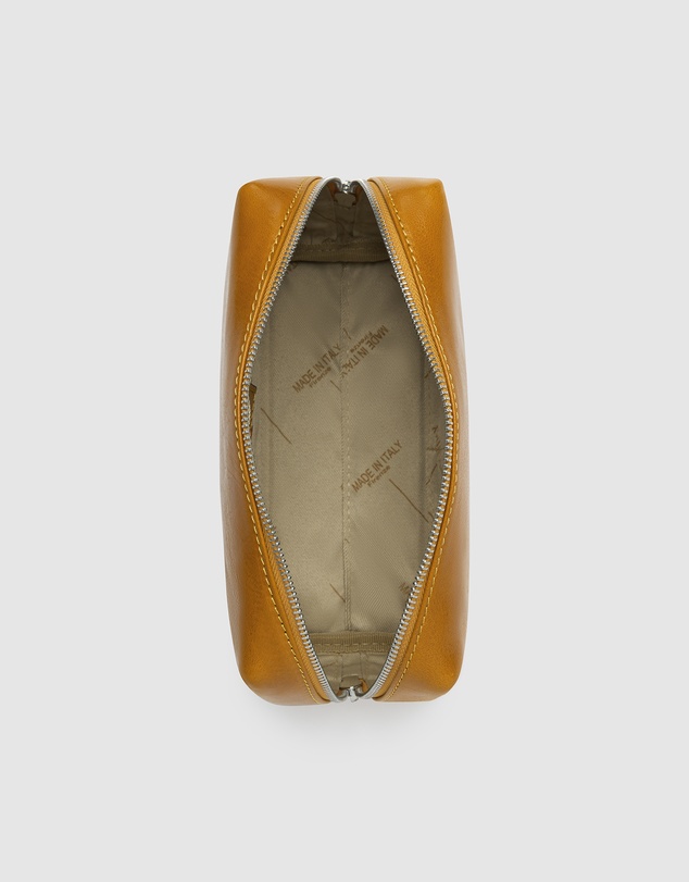 Republic of Florence - The Otto Yellow Leather Dopp Kit
