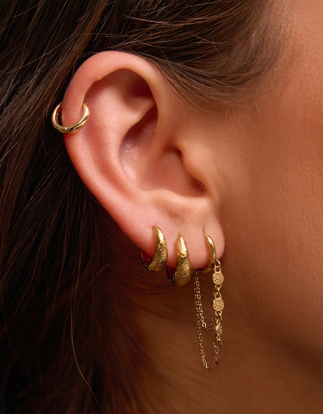 Arms Of Eve - Paloma Gold Huggie Earrings