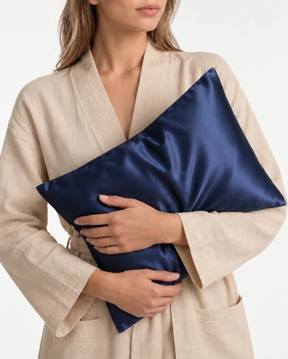 SILK MAGNOLIA - Silk Travel Pillow and Silk Pillowcase