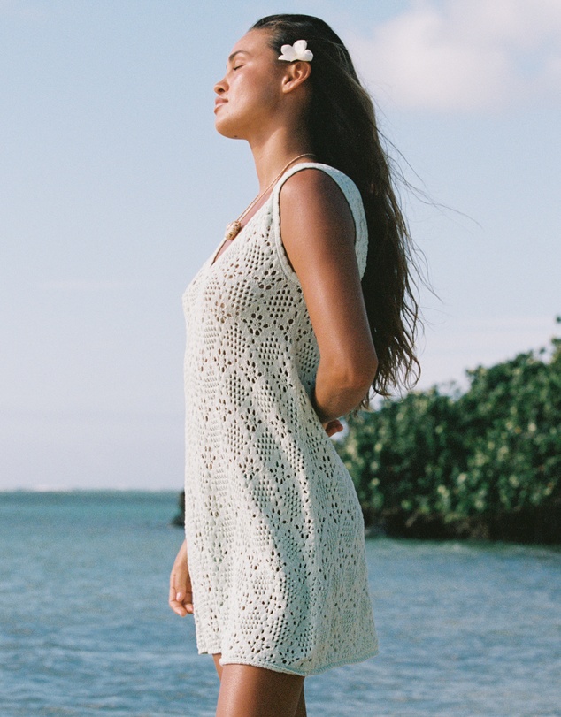 Poolside Paradiso - Messina V Knit Crochet Dress – Jewel