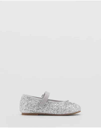 M.N.G - Glitter Ballet Shoes - Babies-Kids