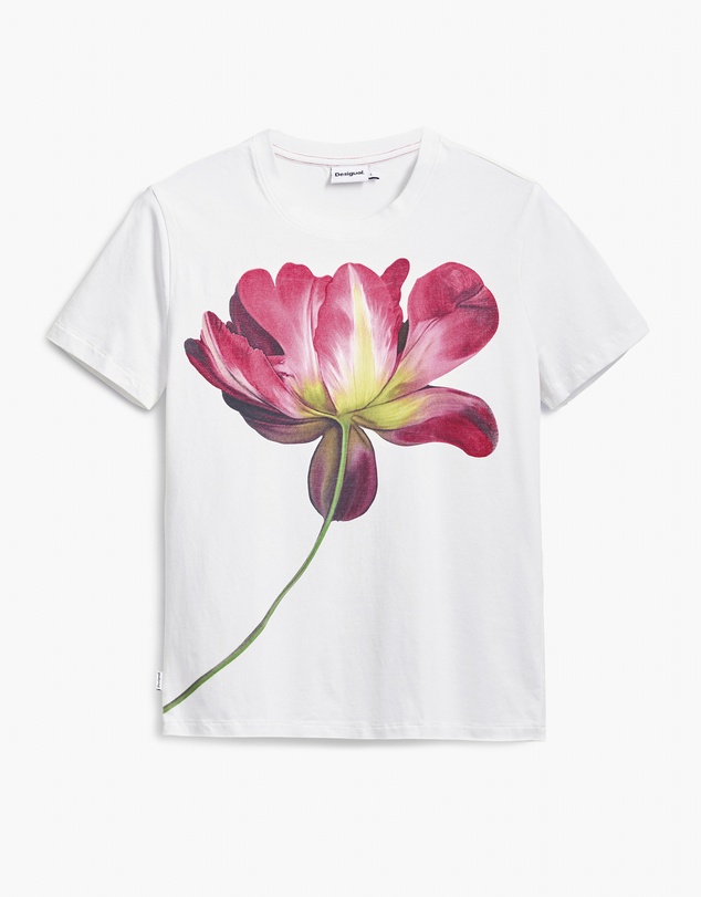 Desigual - Large flower T-shirt