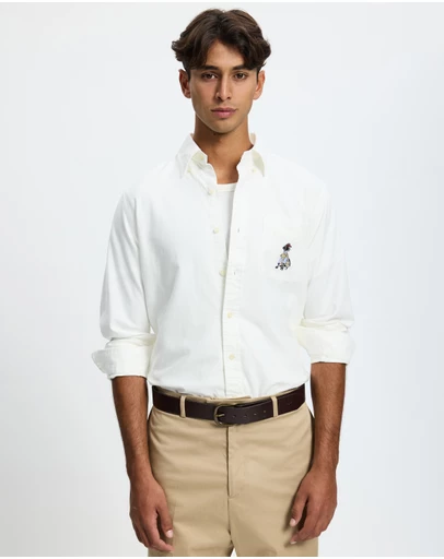 Polo Ralph Lauren - Custom Fit Dog-Embroidered Oxford Shirt