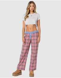 EDIKTED - Plaid & Stripe Pants