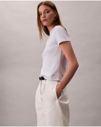 Calvin Klein - Supima Cotton Emblem Logo Baby Tee