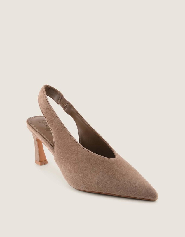 Shelly Shen - Evie High Heels Taupe Suede