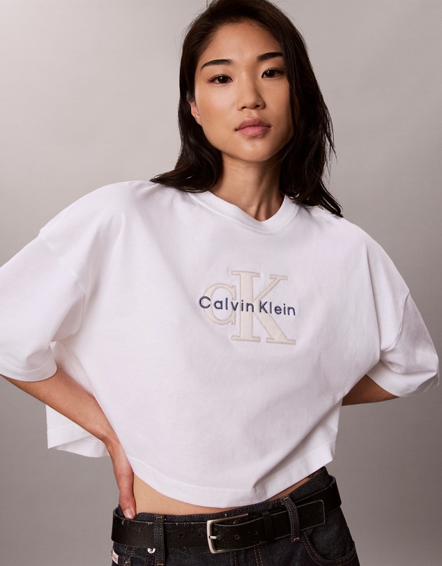Calvin Klein Jeans - Denim Monologo Boxy T-Shirt