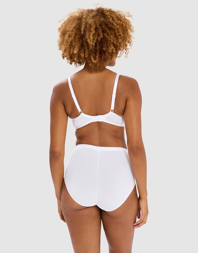 Sans Complexe - Coton d'Arum Organic Cotton & Lace High Waist Shaping Brief