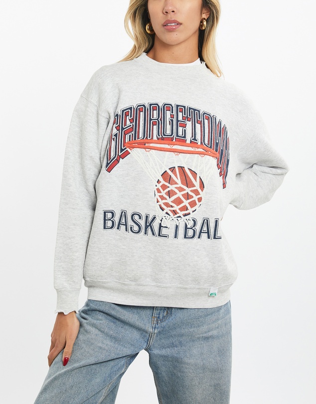 Vintage by The Real Deal - Pre Loved - 90s University of Georgetown Basketball Sweatshirt