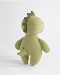 Living Textiles - Small Linen Animal - Dennis the Dinosaur