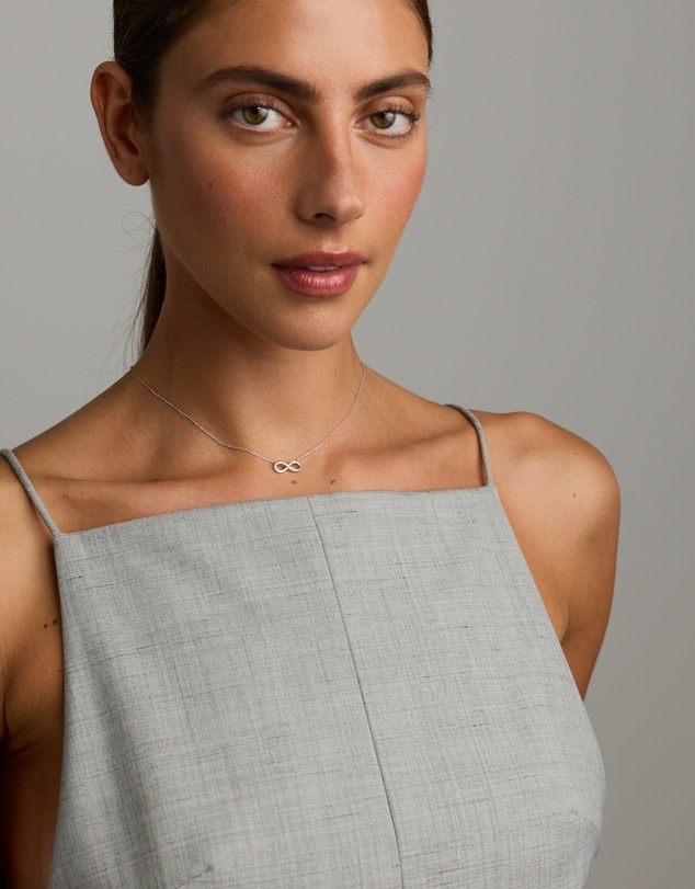 Michael Hill - Diamond Accent Infinity Necklace in Sterling Silver