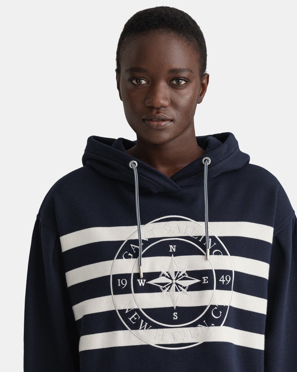 Embroidered Stripe Hoodie by Gant Online | THE ICONIC | New Zealand