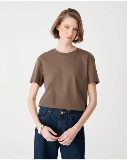 Forcast - May Relaxed Cotton T-shirt