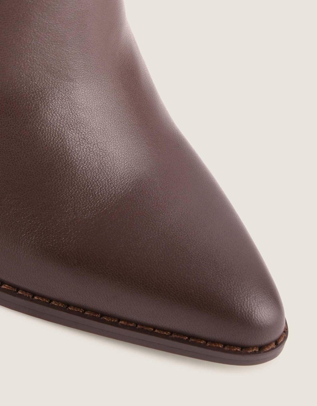 Shelly Shen - RORY HEEL LONG BOOTS BROWN LEATHER