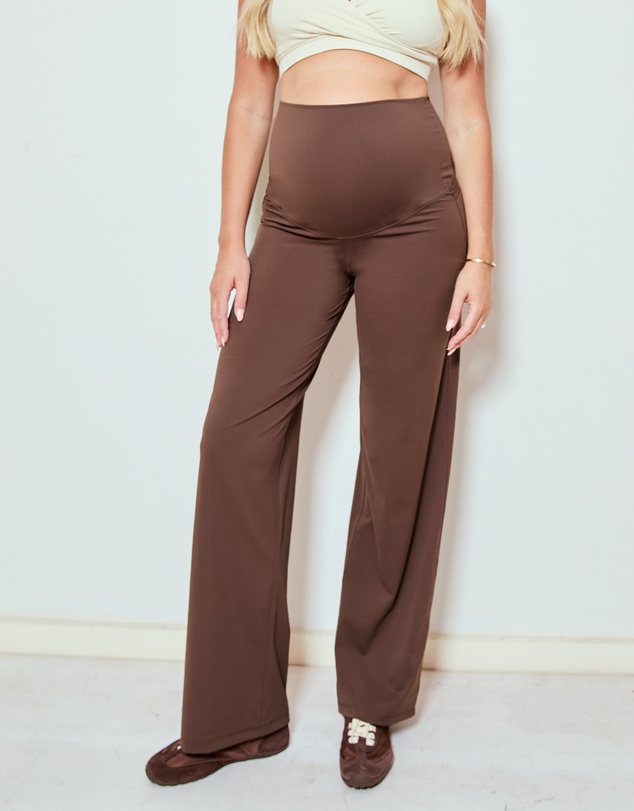 Soon Maternity - Wide Leg Overbelly Leggings