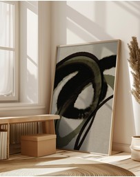 Olive et Oriel - Green Water Color No 2 by Treechild Art Print