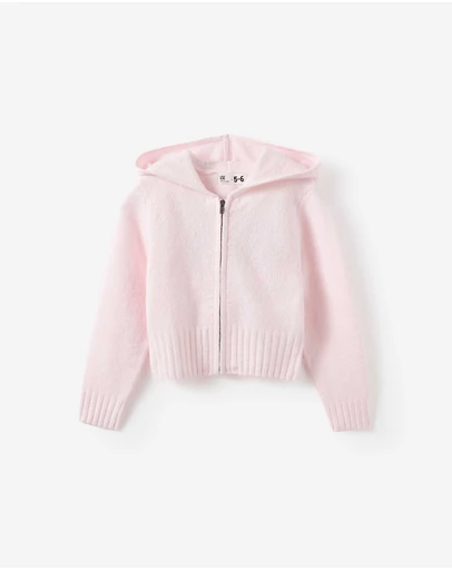 Cotton On Kids - Knitted Zip Through Hoodie