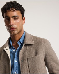 Calibre - Double Faced Wool Shirt Jacket Sepia