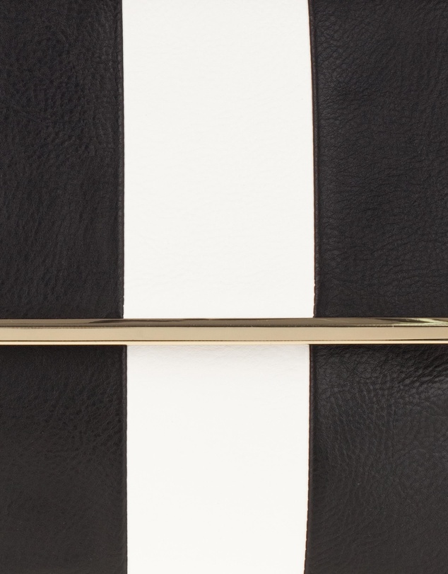 Dorothy Perkins - Black & White Stripe Clutch