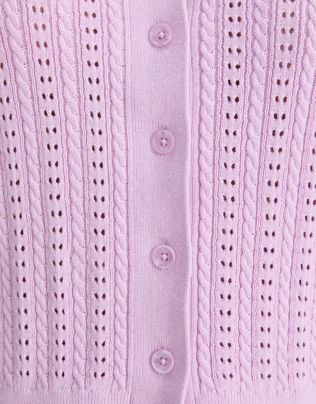 Sportscraft - Elka Cable Pointelle Cardigan