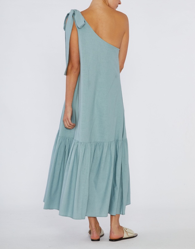 Amelius - Aruba Linen One Shoulder Dress