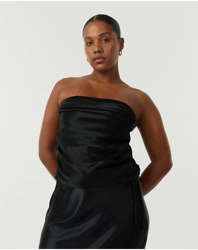 Third Form - Satin Drape Bustier