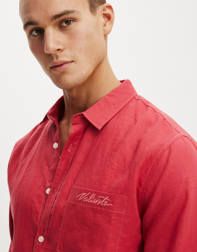 Cotton On - Relaxed Linen Long Sleeve Shirt