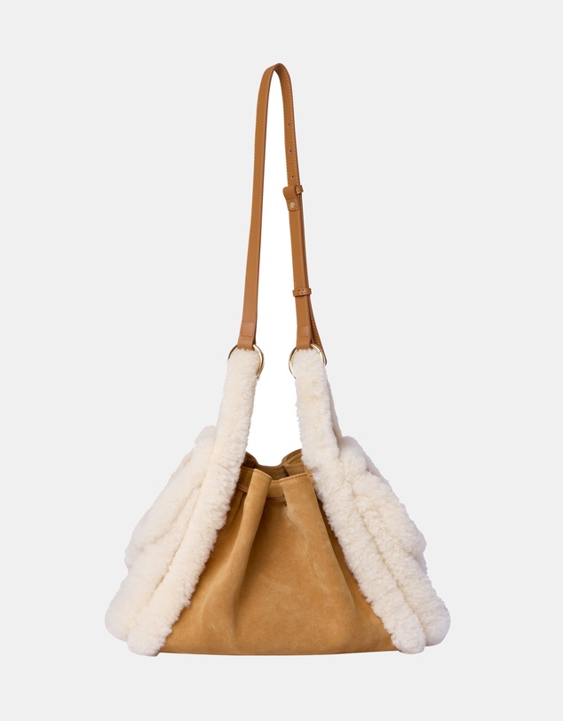 EVERAU - Australian Shepherd Ugg Maple Tote Cow Suede Upper Bags