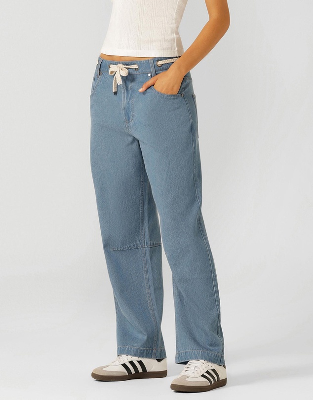 Lorna Jane - Off Duty Vintage Wash Denim Pants