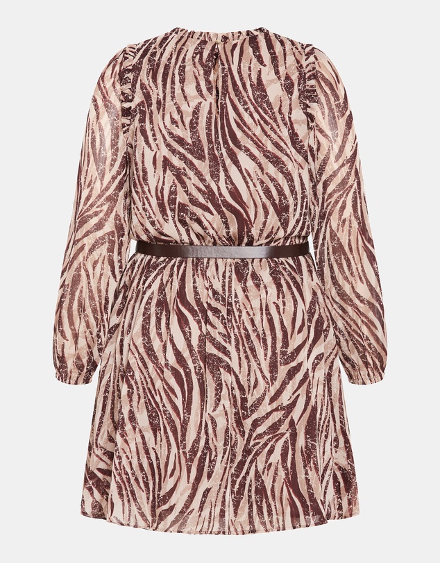 City Chic - Plus sizeMaddie Print Dress - latte