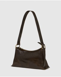 Florence - The Laura Chocolate Leather Shoulder Bag